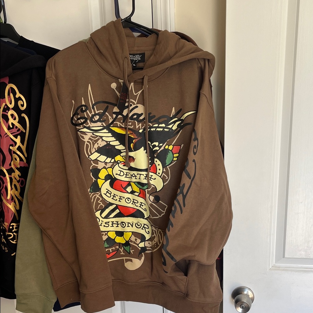 Ed Hardy Mocha Hoodie🔥🔥